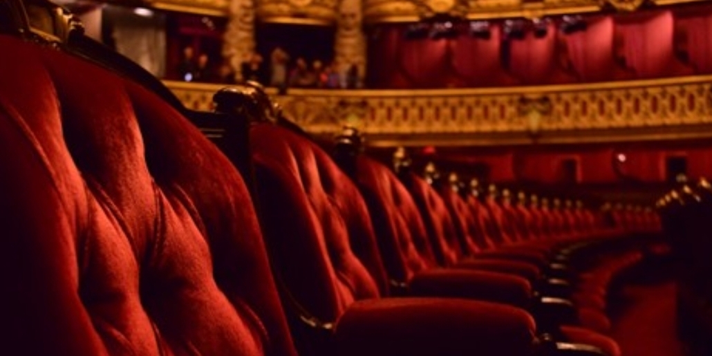 Empty seats in opera house